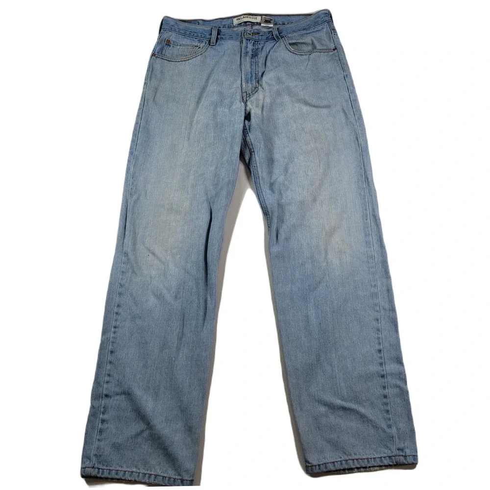 Levi's 550 Denim Jeans Mens 36x32 Blue Relaxed Fit Straight‎ Leg VTG Y2K